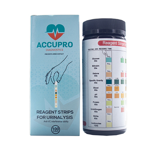 URINE ANALYSIS TEST STRIPS ACCUPRO 100'S