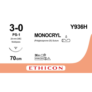 SUT ETHICON MONOCRYL UD 45CM M1.5