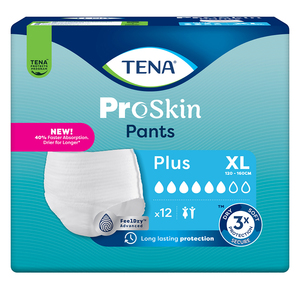 TENA PROSKIN PANTS PLUS X-LARGE 12's