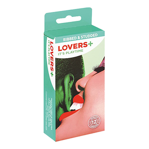 CONDOM LOVERS PLUS RIBBED & STUDDED 12