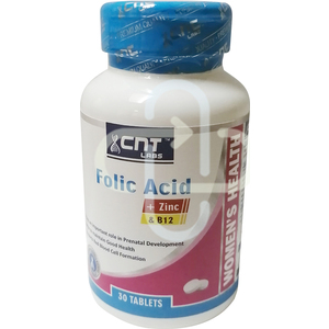 CNT FOLIC ACID + ZINC & B12 30 TABS