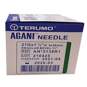 NEEDLE 21GX38MM TERUMO GREEN 100~