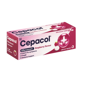 CEPACOL EFF TABLETS RASPBERRY 10