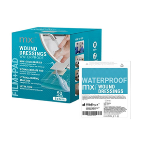 WOUND DRESSING MX FILM+PAD 5X7CM 50~
