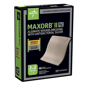 MAXORB II SILVER ALGINATE 5X5CM 10~