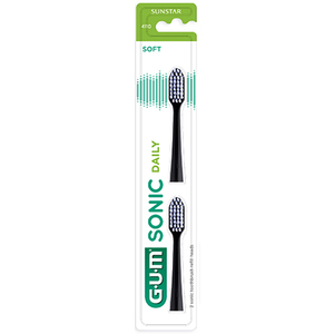 GUM SONIC DAILY REPLACEMENT HEADS-BLACK