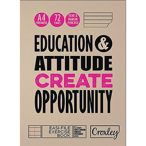 A4 72PG FEINT & MARGIN PUNCHED JD325 10~