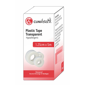 TRANSP TAPE PE 1.25CMX5M CLINIHEALTH 1