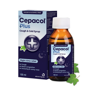 CEPACOL PLUS COUGH & COLD SYRUP 100ML