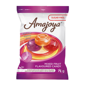AMAJOYA SUGAR FREE MIXED FRUIT 75G