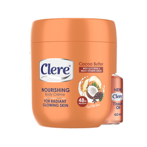 CLERE COCOA BUTTER+TISSUE OIL 400ML+60ML