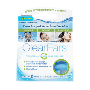 CLEAREARS WATER ABSORBING EARPLUGS 5PAIR