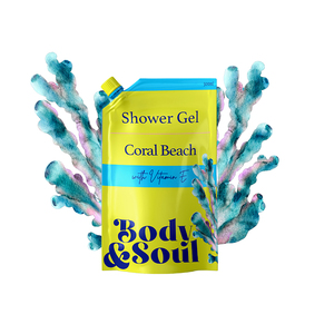 BODY & SOUL CORAL BEACH SHOWER GEL 500ML