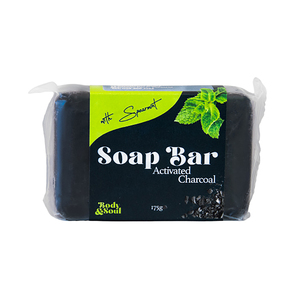 BODY & SOUL CHARC&MINT GLYCER SOAP 175G