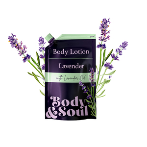 BODY & SOUL LAVENDER BODY LOTION 500ML