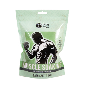 BODY & SOUL MUSCLE SOAK BATH SALTS 1KG