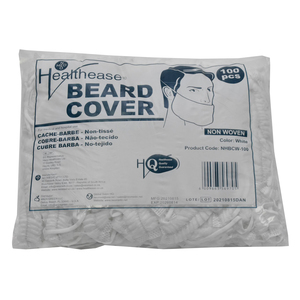 BEARD COVER NW WHITE HEALTHEASE 100~