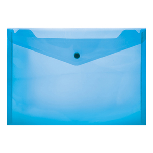 A4 PVC FOLDER WITH STUD BLUE 180 MIC 12~