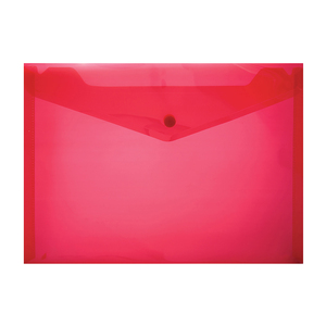 A4 PVC FOLDER WITH STUD RED 180 MIC 12~