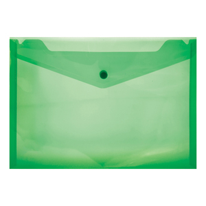 A4 PVC FOLDER WITH STUD GREEN 180MIC 12~