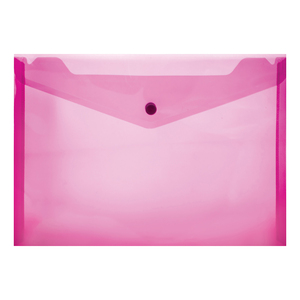 A4 PVC FOLDER WITH STUD PINK 180 MIC 12~
