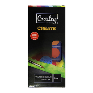 CROXLEY CREATE WATERCOLOUR SET 12'S