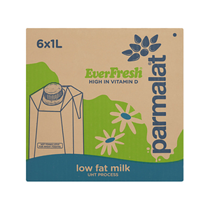 UHT PARMAL EVERFRESH LOW FAT MILK 6X1LT~