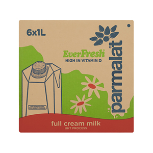 UHT PARMAL EVERFRESH FULL CRM MILK 6X1L~
