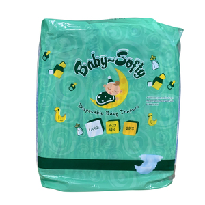 BABY SOFT DIAPERS LARGE 20's - 13kg
