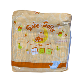 BABY SOFT DIAPER SMALL 20's - 3-6kg