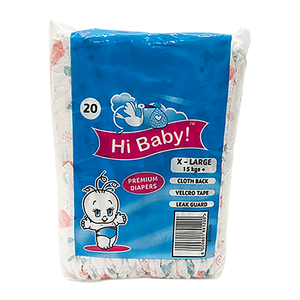 HI BABY EVERYDAY DIAPERS XL 15KG+ 20