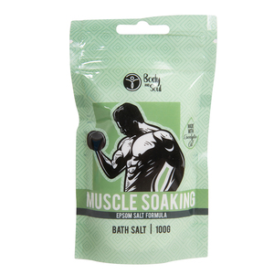 BODY & SOUL MUSCLE SOAK BATH SALTS 100G