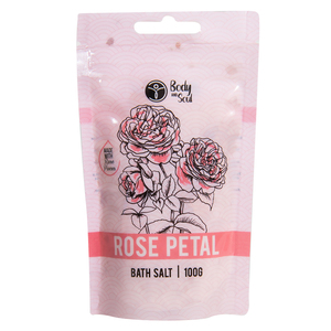 BODY & SOUL ROSE BATH SALTS 100G