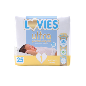LOVIES ULTRA PREM NAPPIES NEWBORN 25