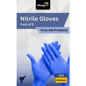 GLOVES NITRILE MEDIUM ALMEGA 5~