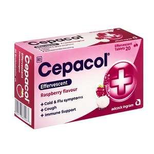 CEPACOL EFF TABLETS RASPBERRY 20