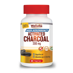 WELLVITA ACTIVATED CHARCOAL CAPSULES 30