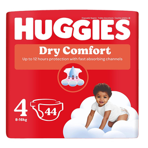 HUGGIES DRY COMFORT NO4 VALUE 8-16KG 44