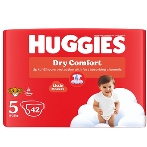HUGGIES DRY COMFORT NO5 VALUE 11-25KG 42
