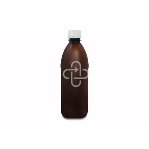 PLASTIC BOTTLE AMBER 500ML  1