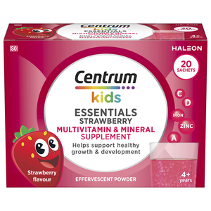 CENTRUM KIDS ESSEN EFF POWDER STRAWB 20