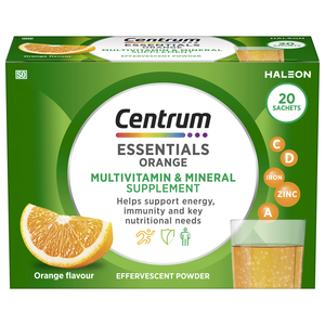 CENTRUM ESSENTIALS EFF POWDER ORANGE 20