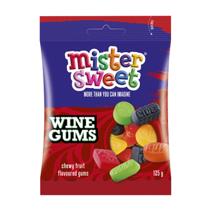 MISTER SWEET WINE GUMS 125G