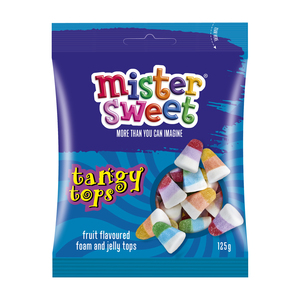 MISTER SWEET TANGY TOPS 125G