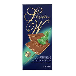 SALLY W BELGIAN MILK MINT CHOCOLATE 100G