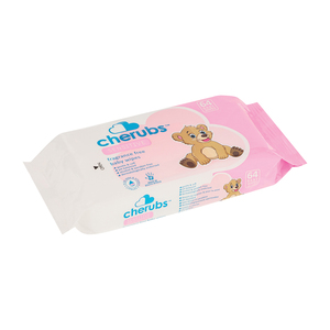 CHERUBS SENSI WIPES 64 FRAGRANCED FREE