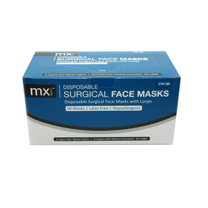 FACE MASK SURGICAL MX TYPE IIR 50's