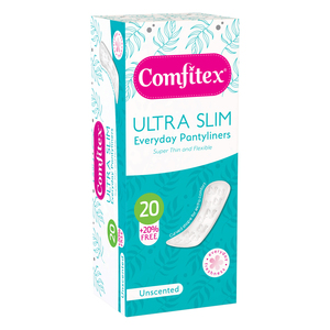 COMFITEX LINERS 20+4 FREE ULTRA UNSCENTE