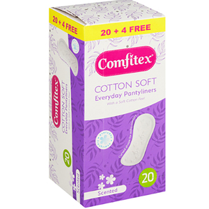 COMFITEX PANTYLINERS 20+4 FREE SCENTED