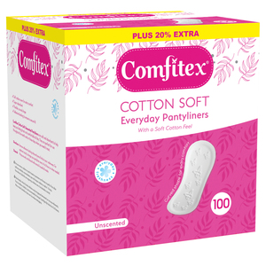 COMFITEX PANTYLINERS 100 UNSCENTED